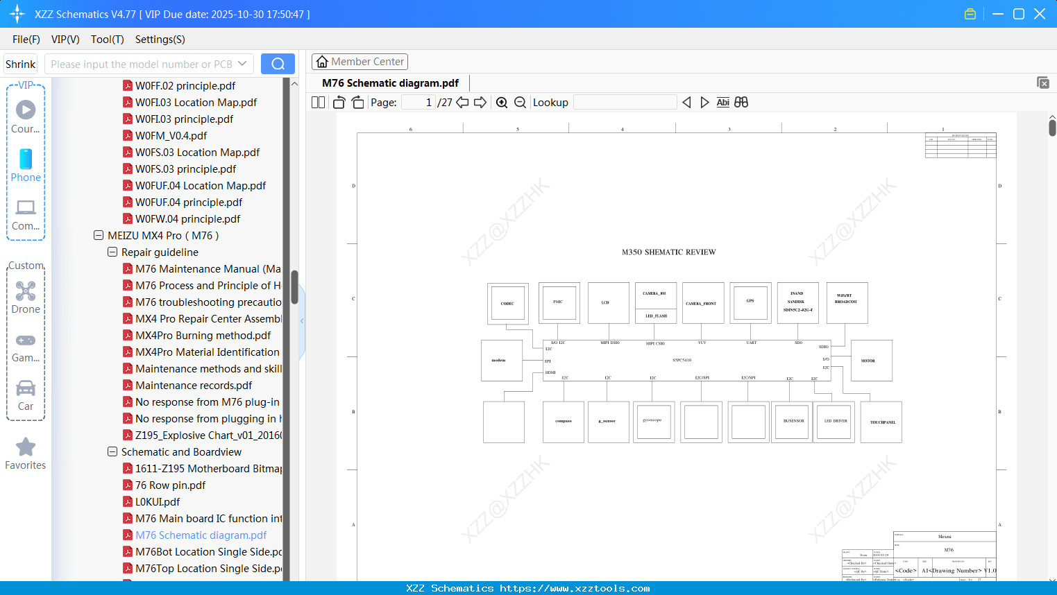 Meizu M76 Schematic Diagram